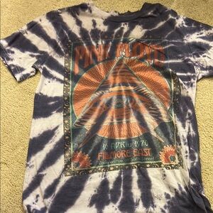 Pink Floyd Blue and Orange Short Sleeve Tees